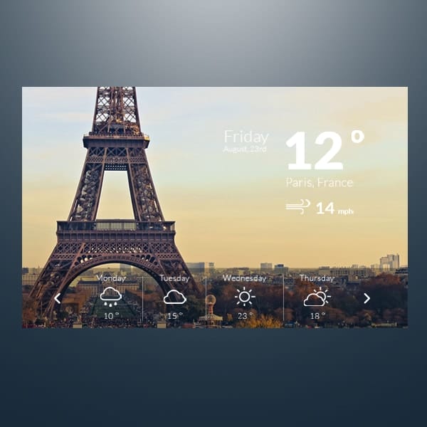 Weather-Widget--PSD