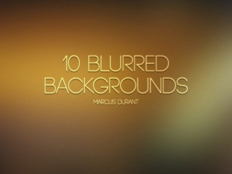 10 Blurred Backgrounds