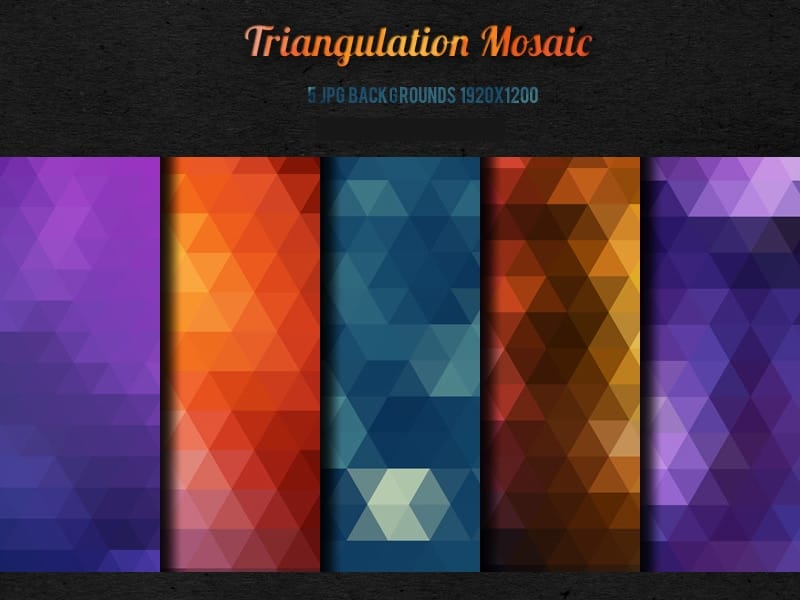 5-Triangulation-Mosaic-backgrounds