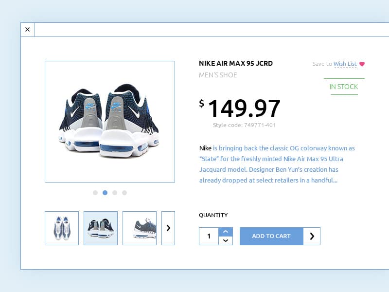 Cart Shop PSD