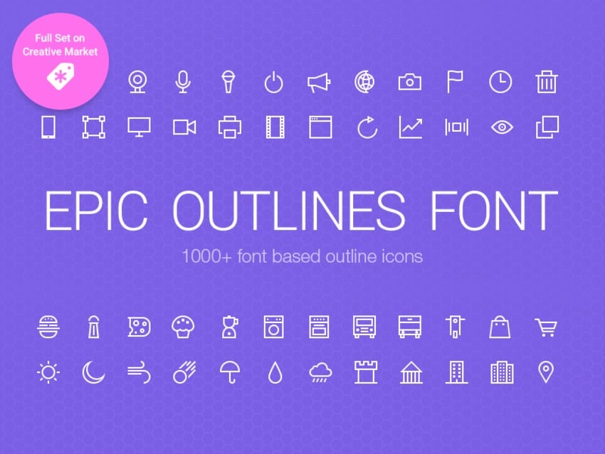 Epic Outlines Font