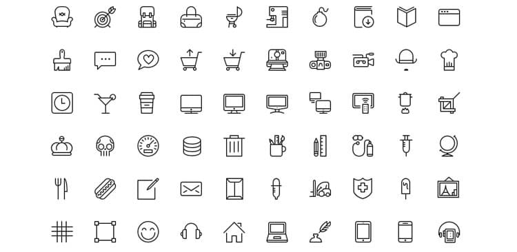 best free line icon fonts  u00bb css author