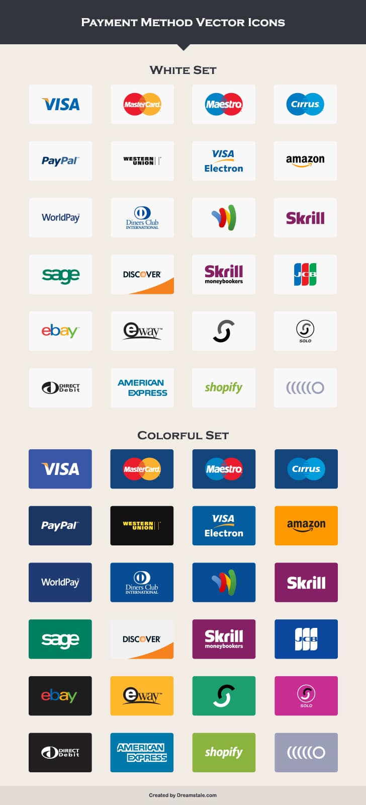 Payment Method Vector Icons
