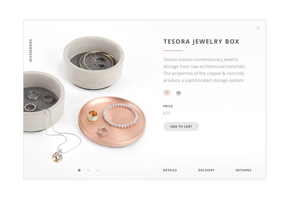 Product Detail UI PSD