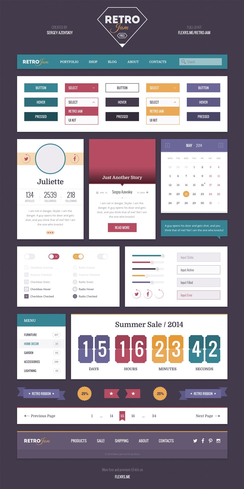 Retro Jam Ui Kit