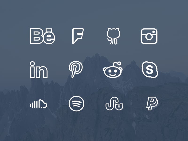 Simple Line Icons Font