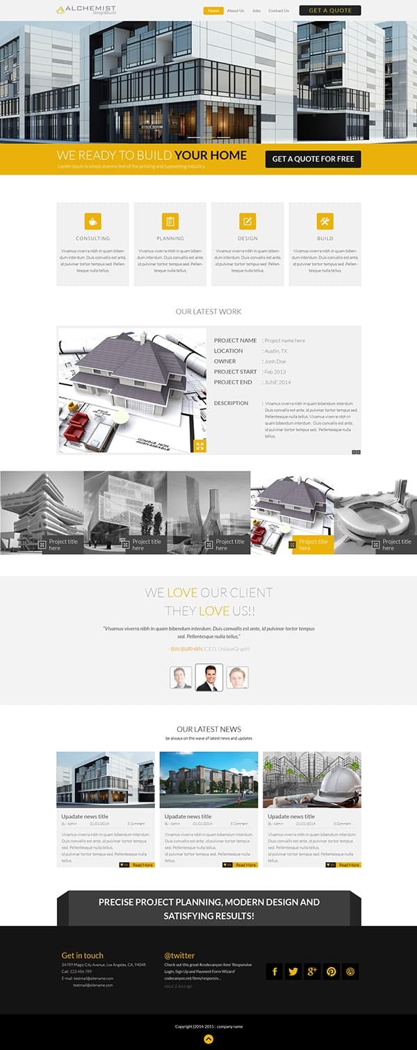 UniqueGraph Free PSD Template