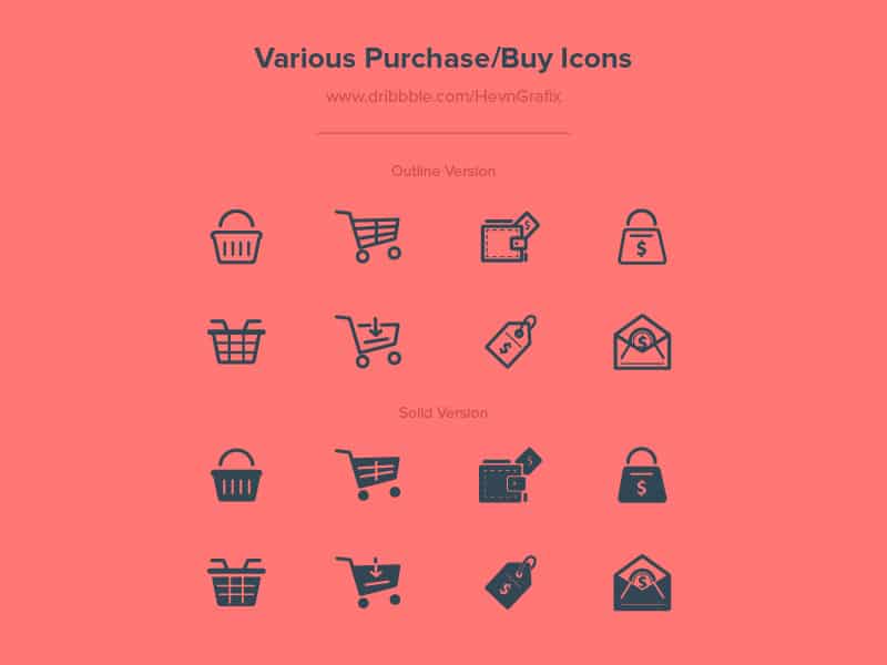 Various Purchase/Buy Icons