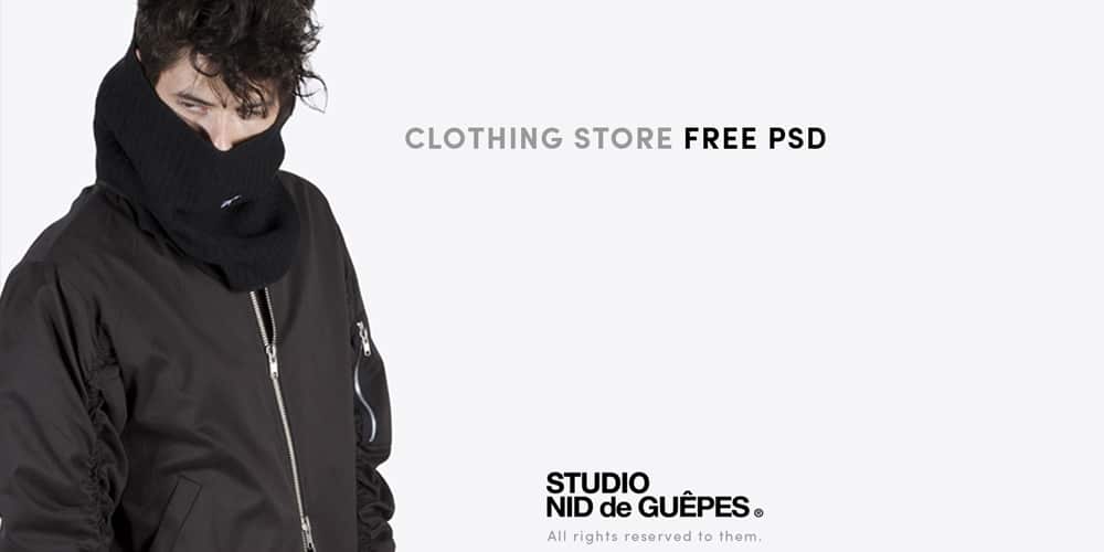 eCommerce Template for Clothing Store PSD