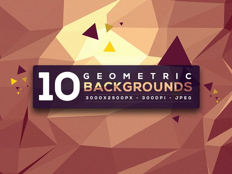 10 Free Geometric Backgrounds