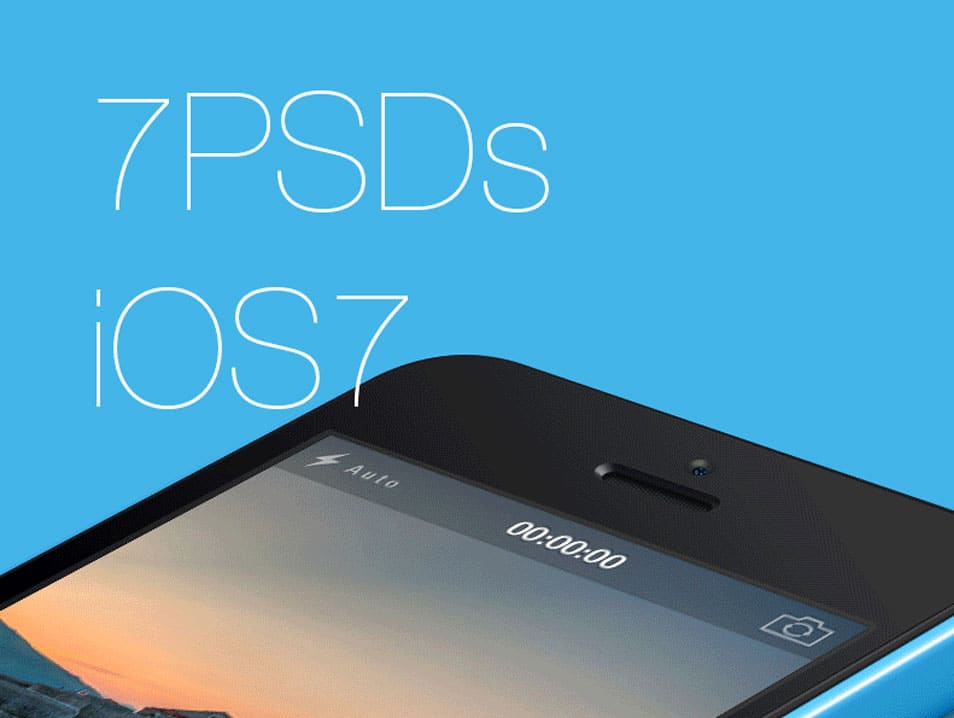 7 PSDs from iOS7 App