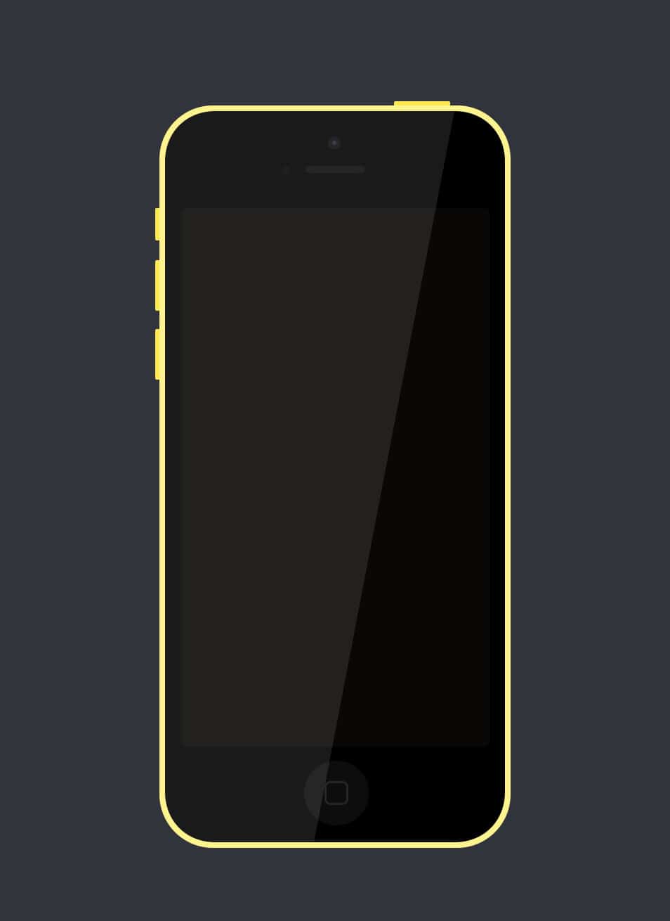 A Simple iPhone 5c (PSD)