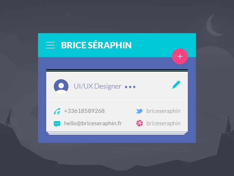 Designer Card PSD