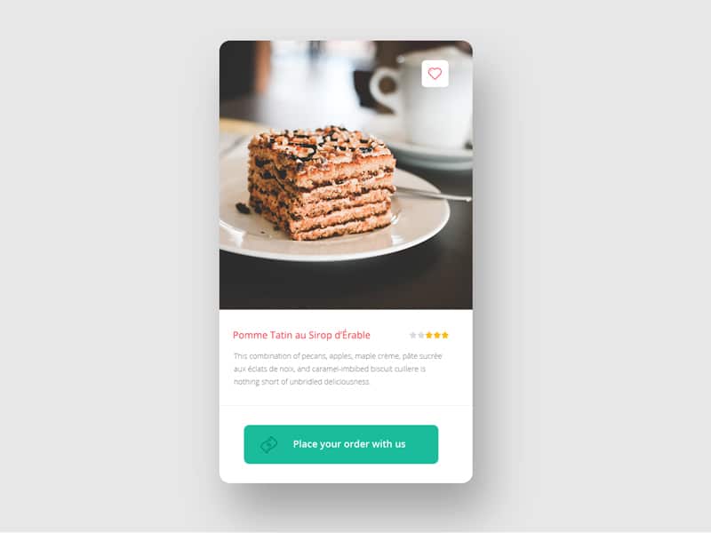 Free Card Widget PSD