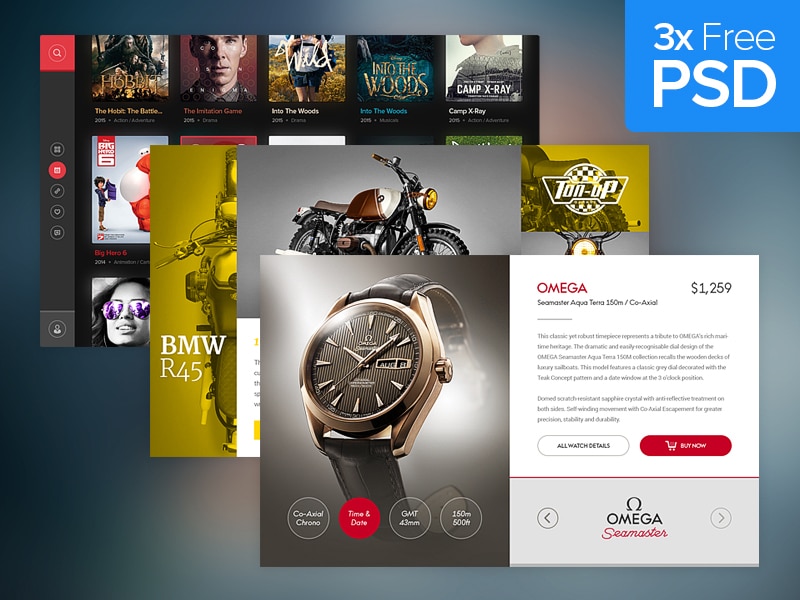 Free Web Widget PSD