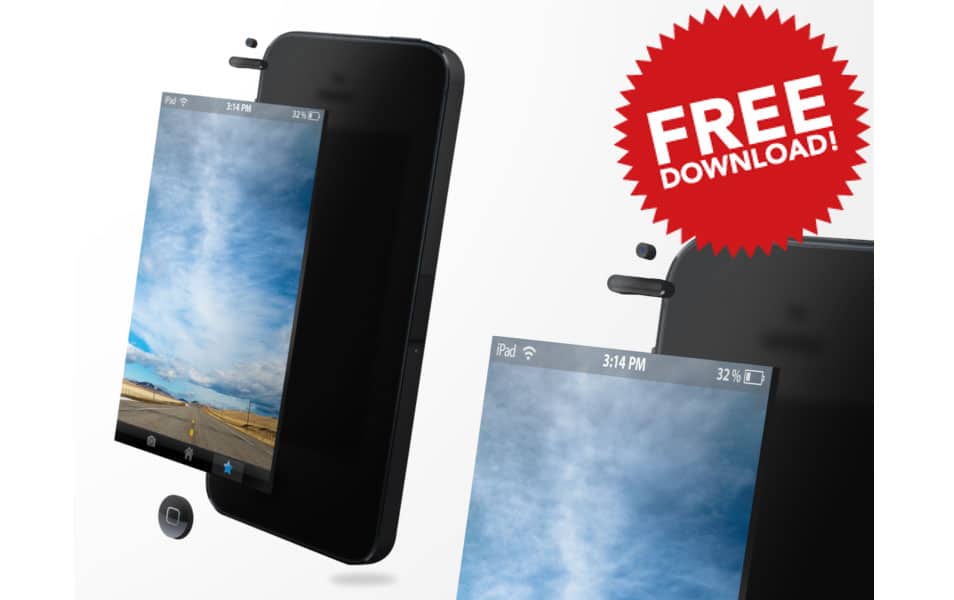 Iphone 5S Free PSD
