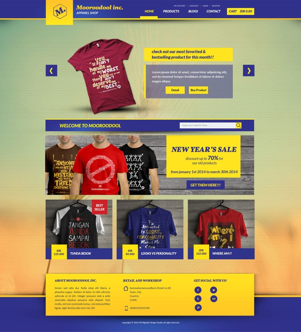 Mooroodool Free Ecommerce Template