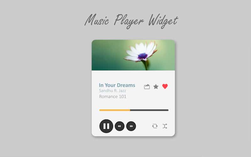 Music Player Widget
