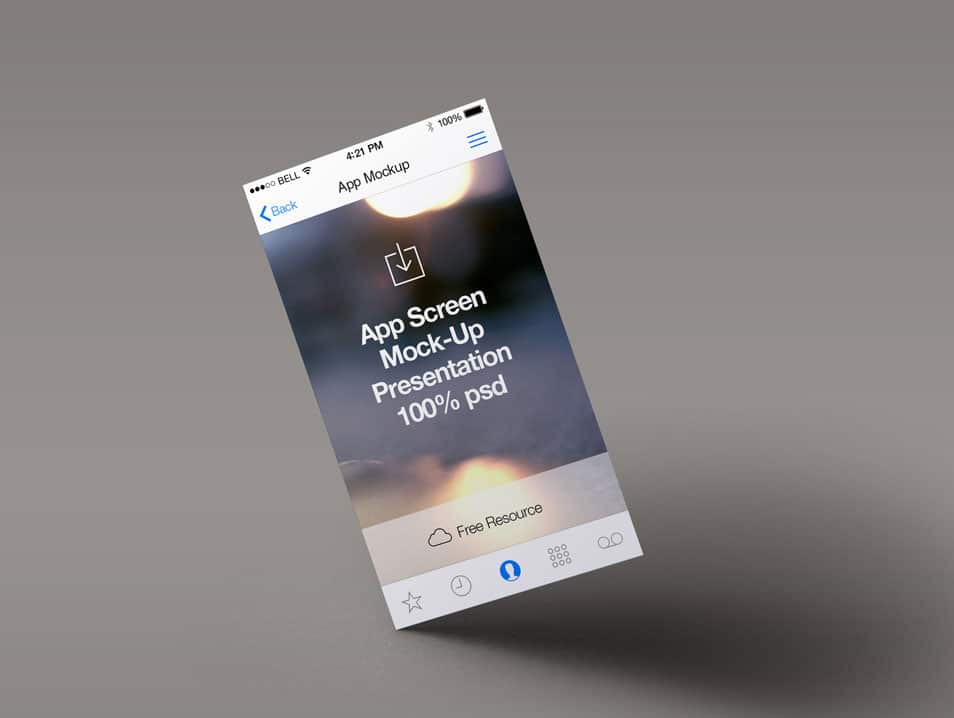 Perspective App Screen Mock-Up 4