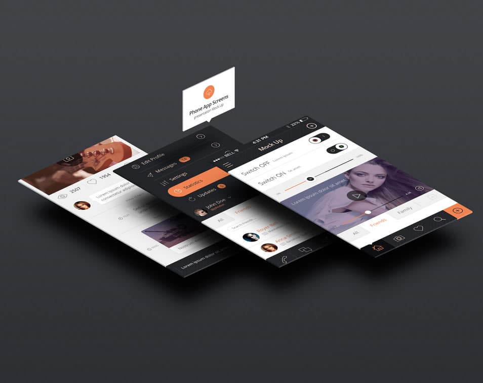 Perspective App Screens Mock-Up 3