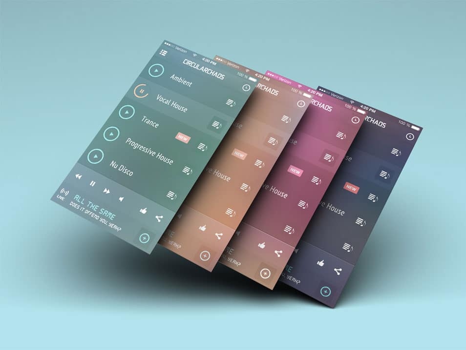 iGravertical Screen Layers + iOS 7 Screen Converter