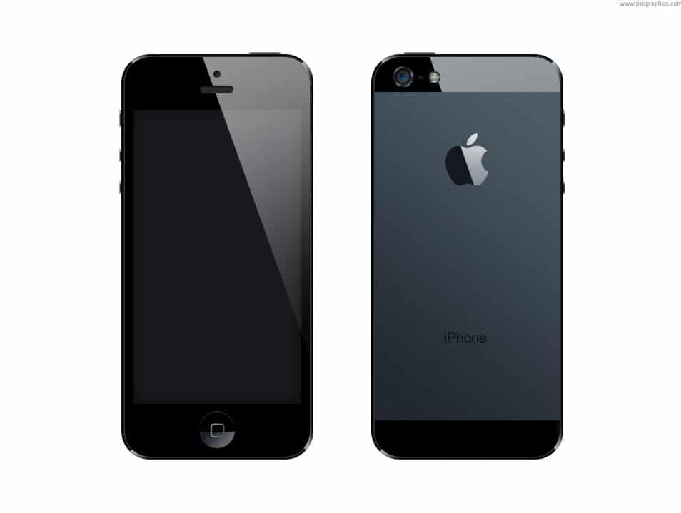 iPhone 5 PSD format