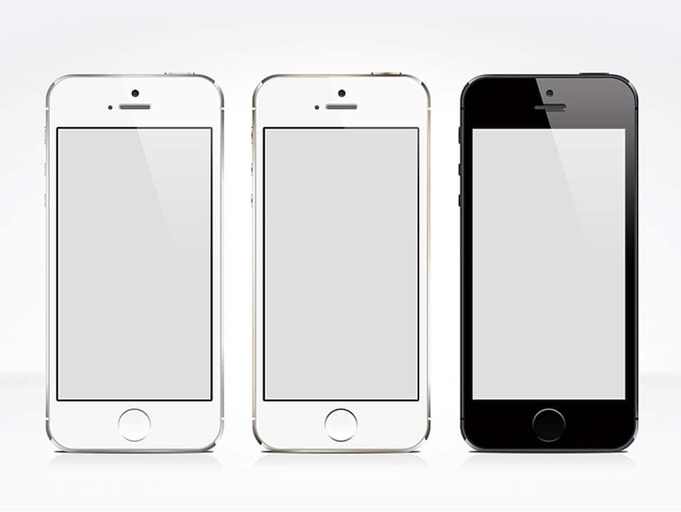 iPhone 5S Free PSD Mock-up
