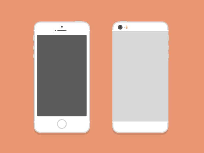 iPhone 5S Mock Up PSD