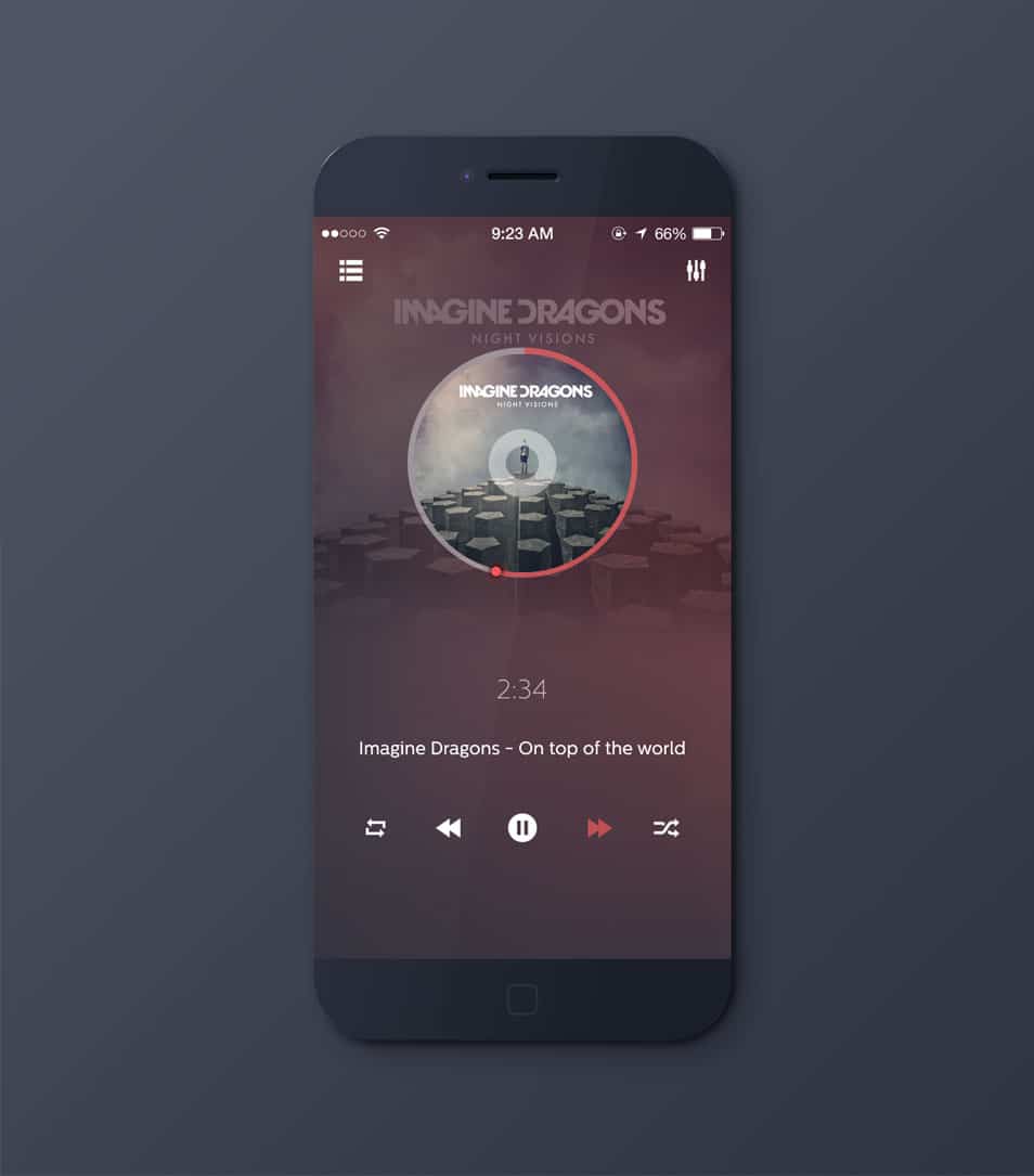 iPhone 6 Music Player App
