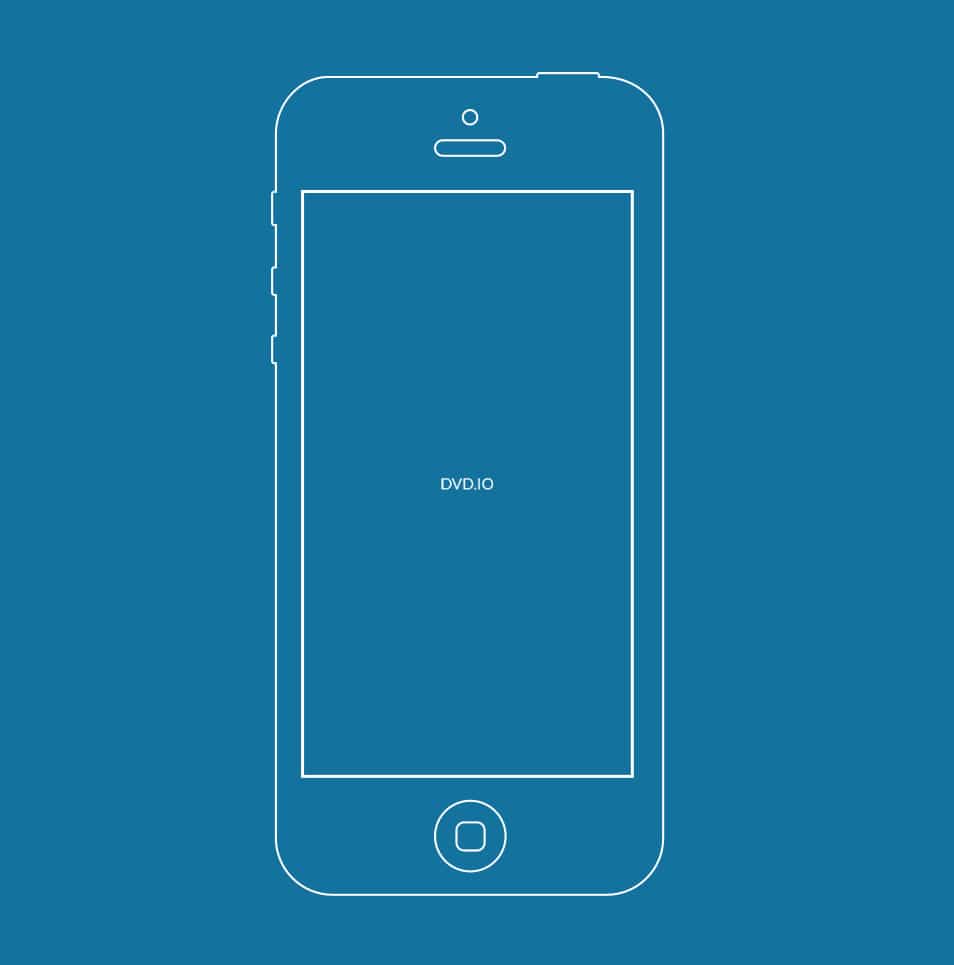 iPhone wireframe template