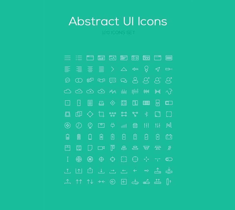 120 Abstract Icon Set