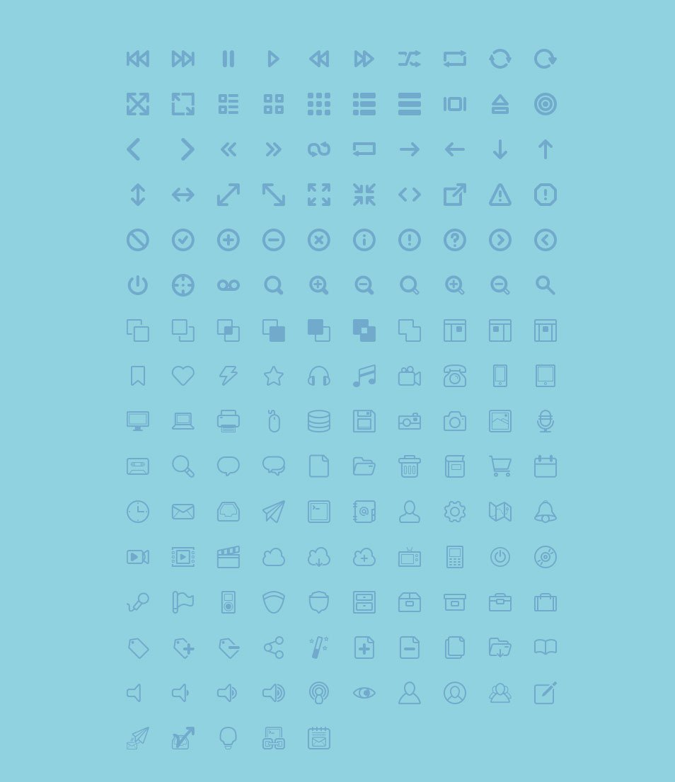 155 Free Curve Icons Collection for UI Design