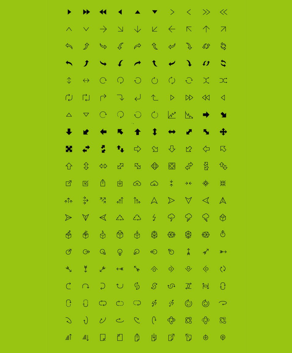 200 Free Vector Arrow Icons
