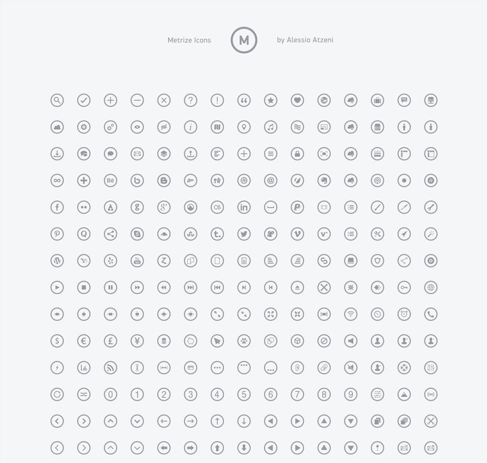 300 Metro-Style Icons for Designers and Developers