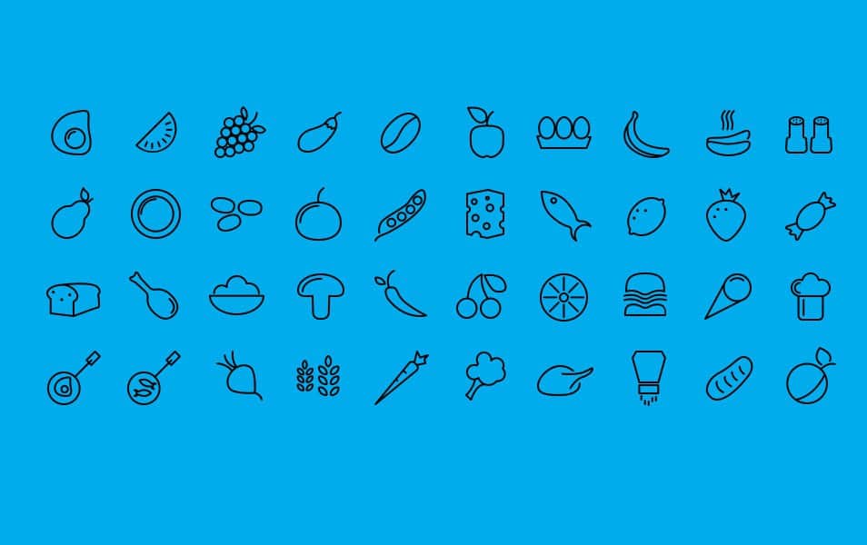 40 Food Icons