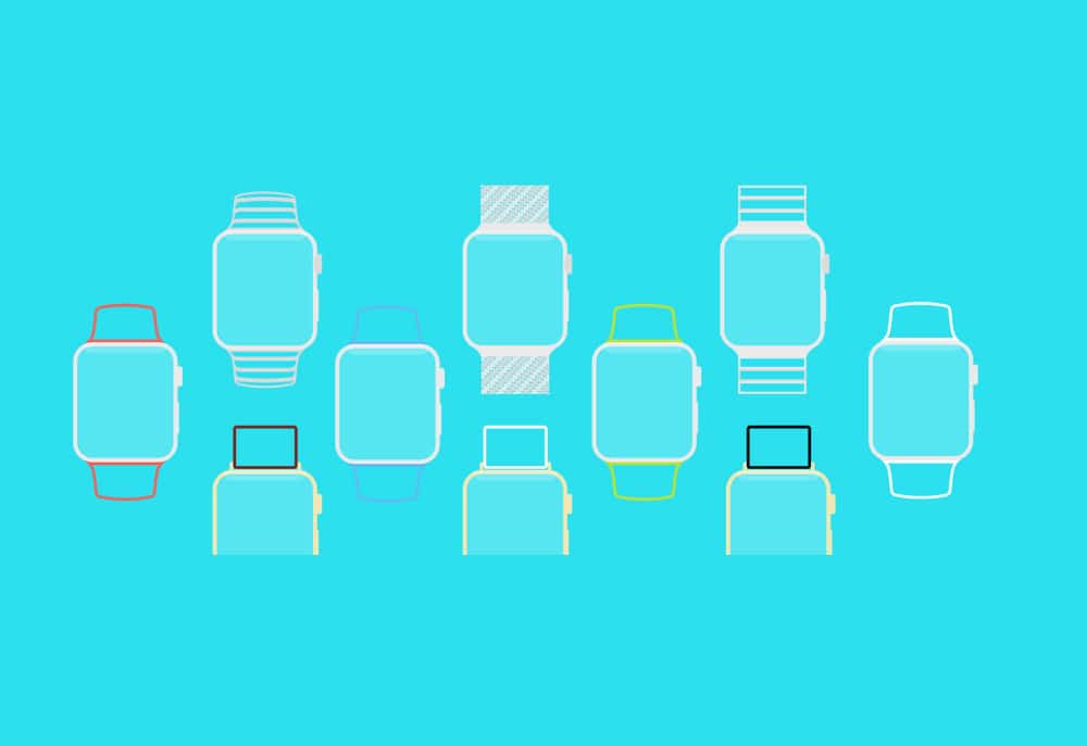 Apple Watch Line Template PSD