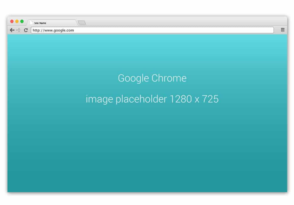 Chrome Browser Mockup PSD