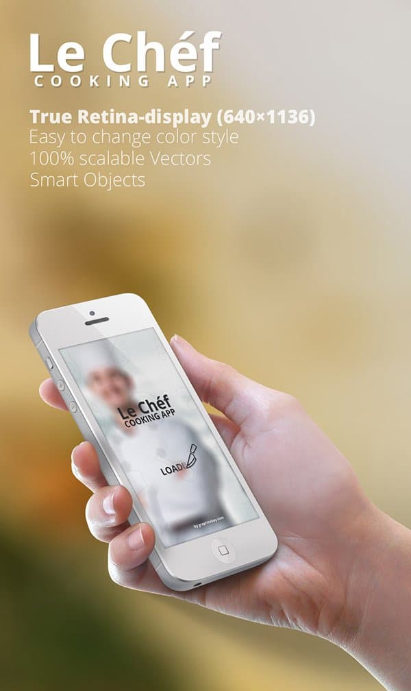 Cooking App UI PSD
