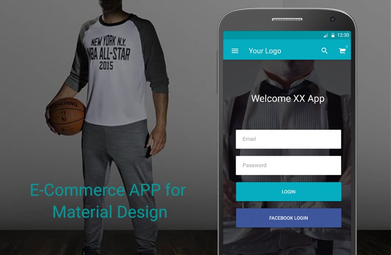 E Commerce App UI PSD