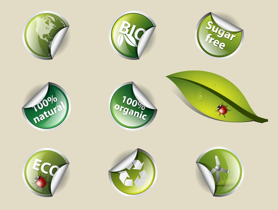 Eco and Bio Stickers