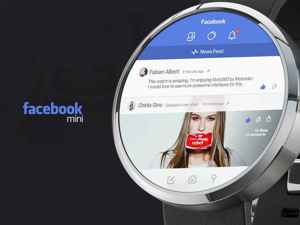 Facebook mini for Moto 360