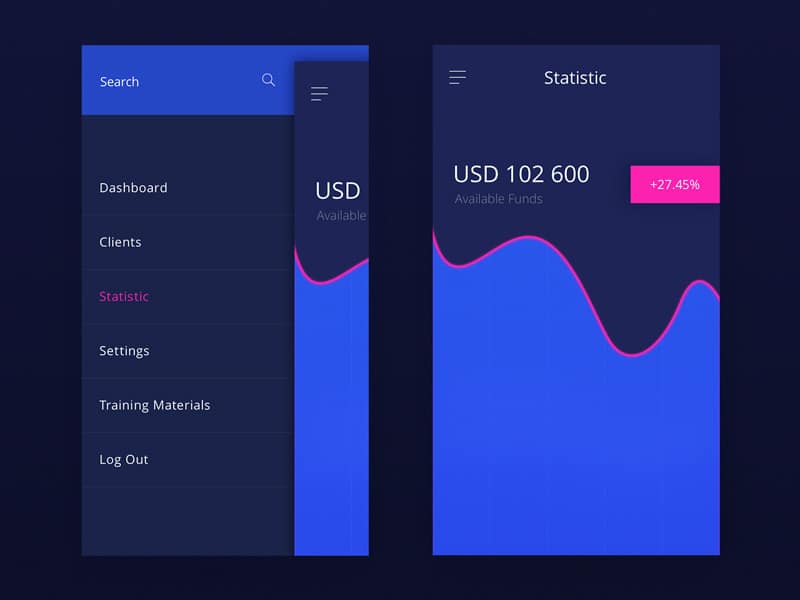 Financial App PSD