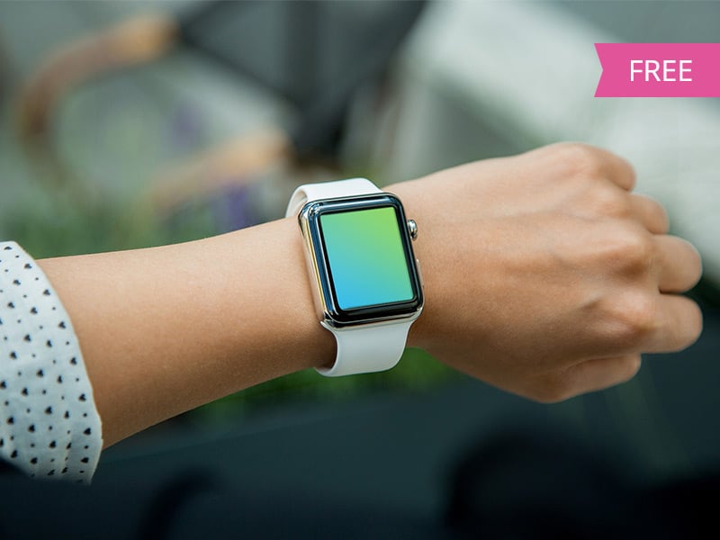 Free Apple Watch Mockup PSD