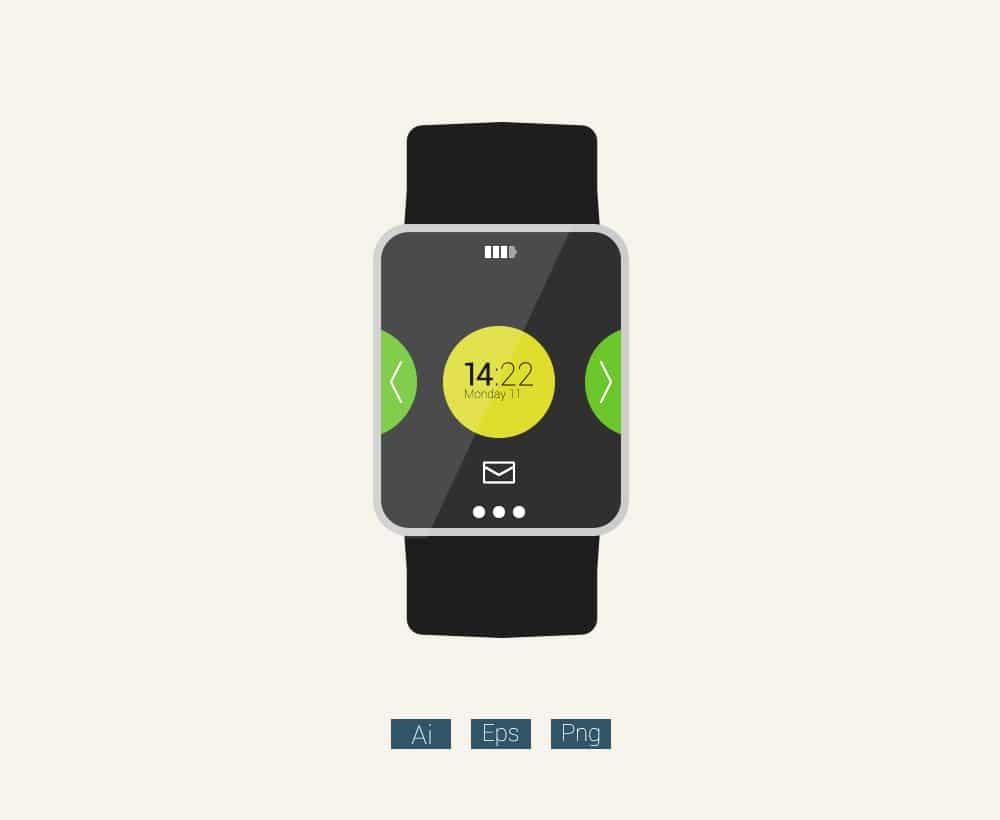 Free-Flat-Smartwatch-Mockup