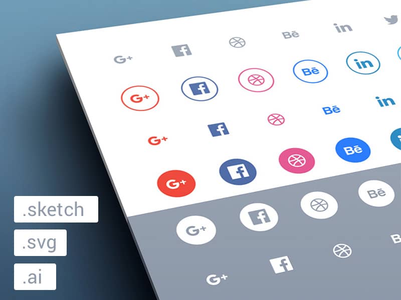 Free Flat Social Icons
