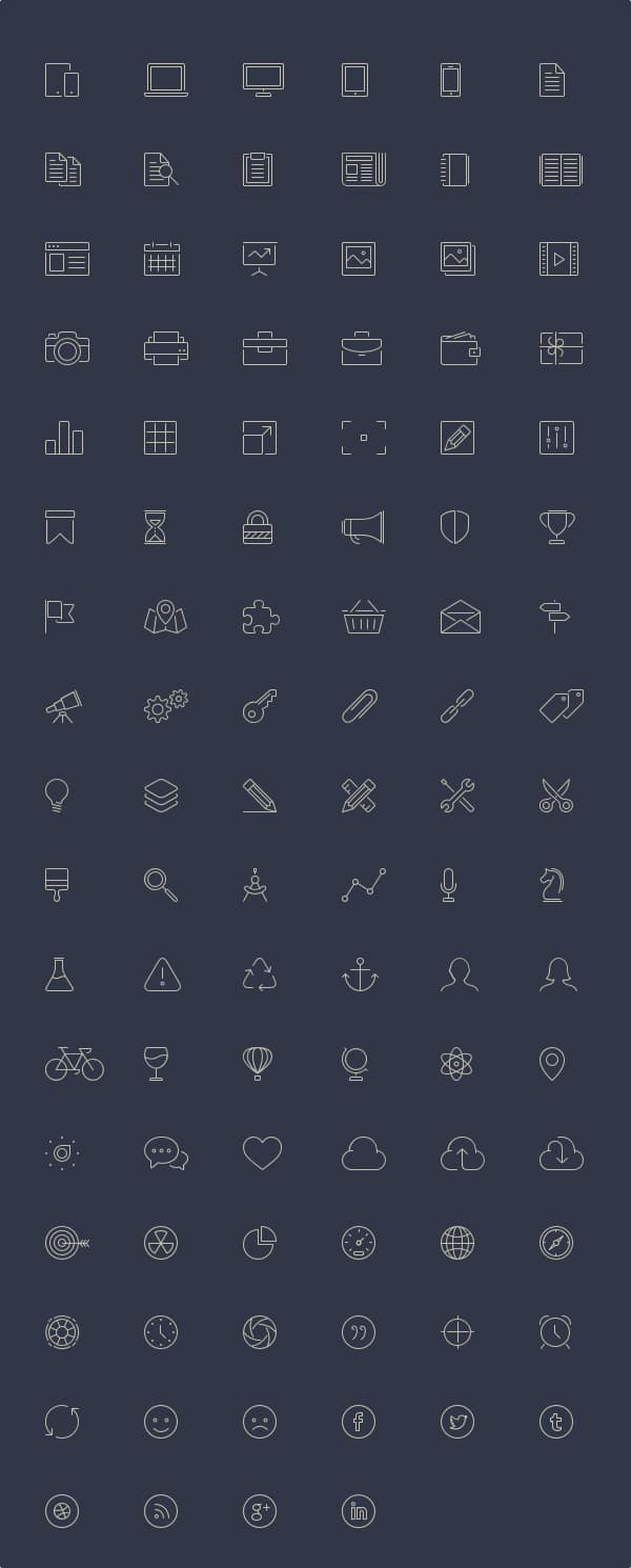 Free Line-Style Icons