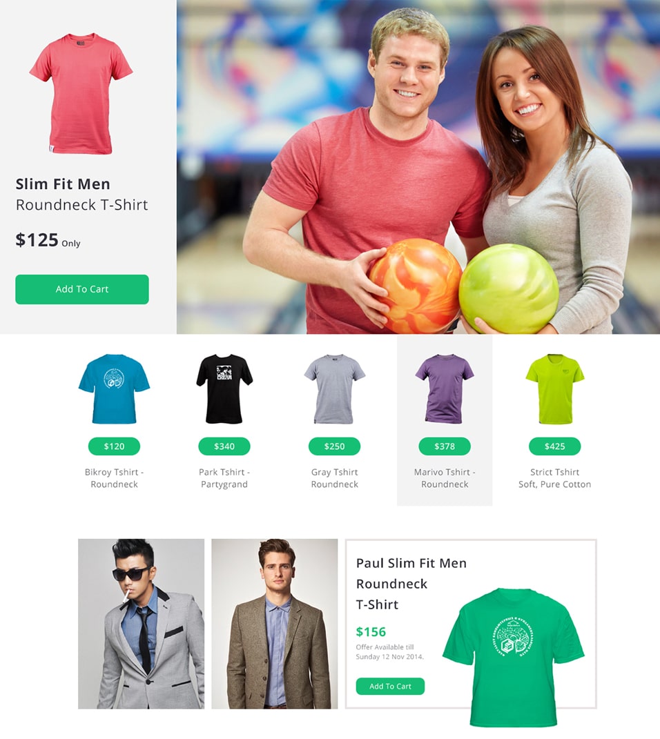 Free Minimal ECommerce Web Template PSD