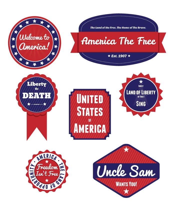 Free Patriot Badges
