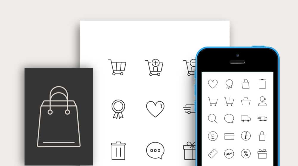 Free Responsive E commerce Icons