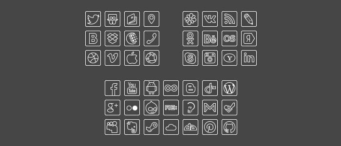 Free Social Line Svg Icon